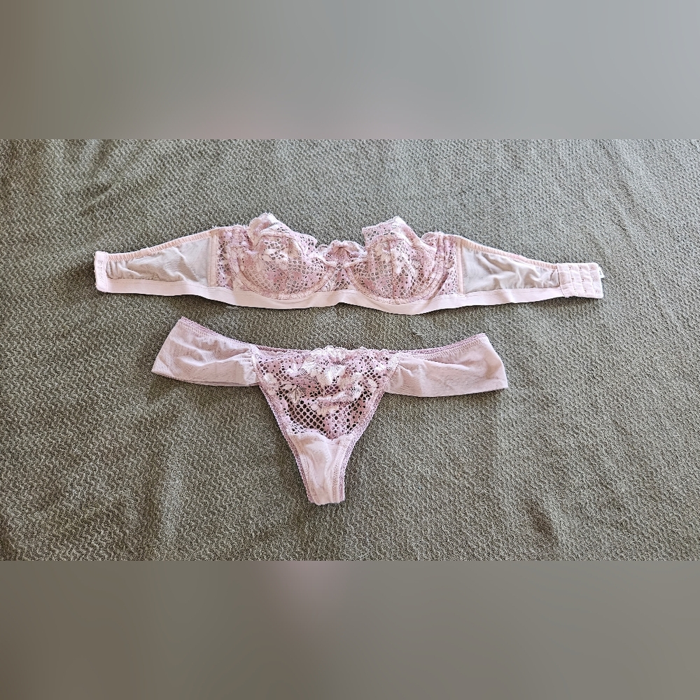 Adore Me Blush Lace Bra